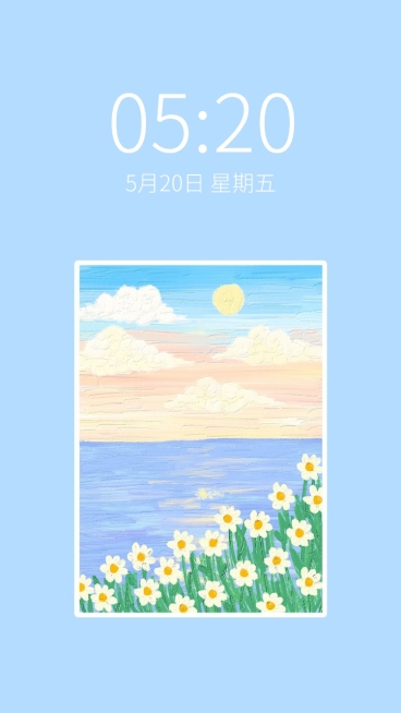 油画棒风唯美手机壁纸预览效果