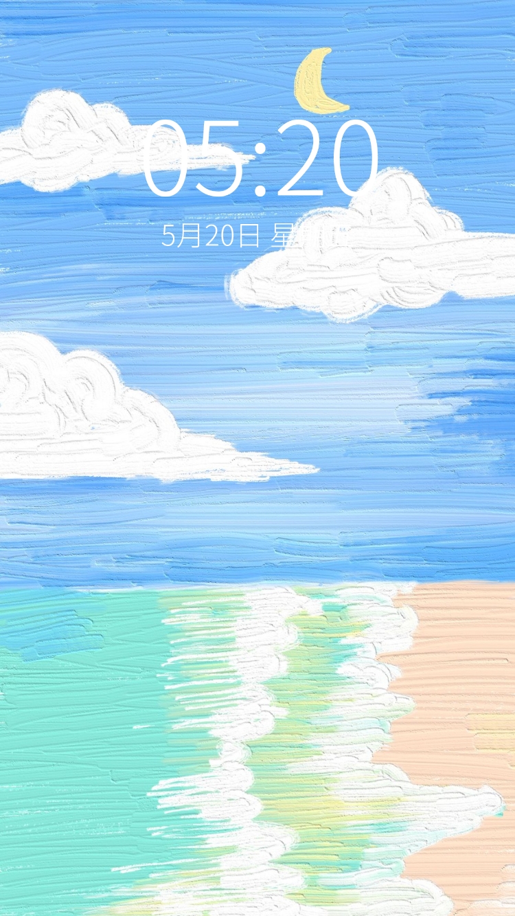 点击进入编辑 油画棒风唯美手机壁纸预览效果