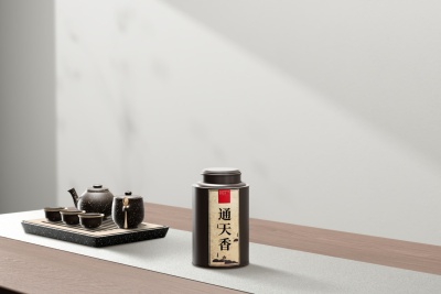 咔神-浅色铝质茶罐-中式复古风2