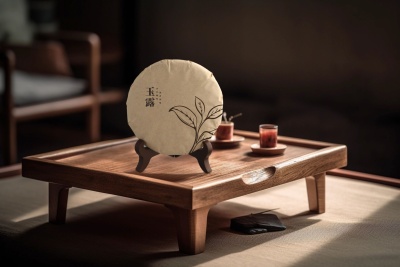 咔神-深色熟茶茶饼-中式复古风4