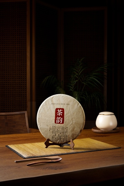 咔神-深色普洱茶饼-中式复古风2