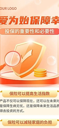 金融保险理念价值推广知识科普2.5D长图海报套装