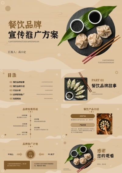 餐饮品牌宣传推广方案ppt