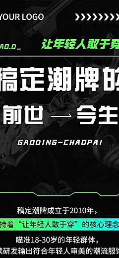 服饰箱包男装品牌宣传介绍文章长图