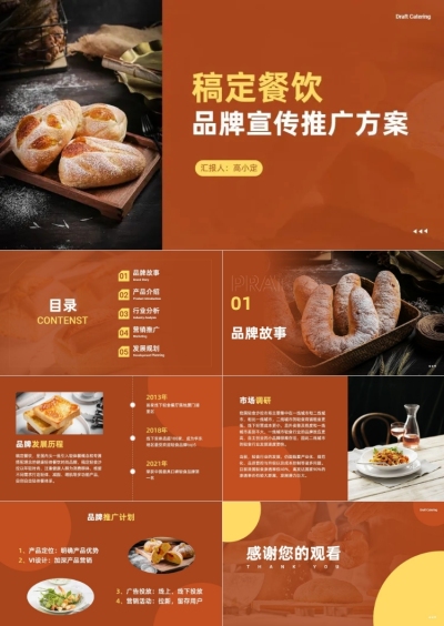 餐饮美食品牌宣传推广方案ppt