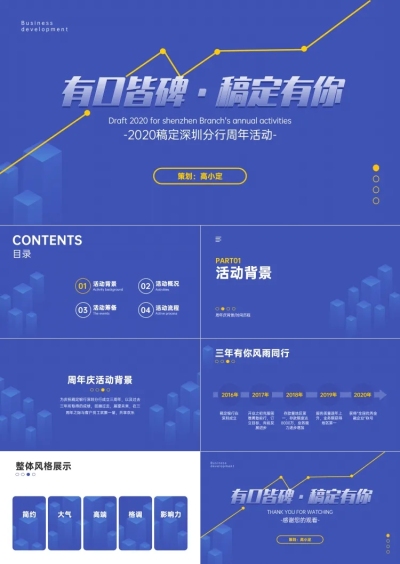 银行金融周年活动策划PPT