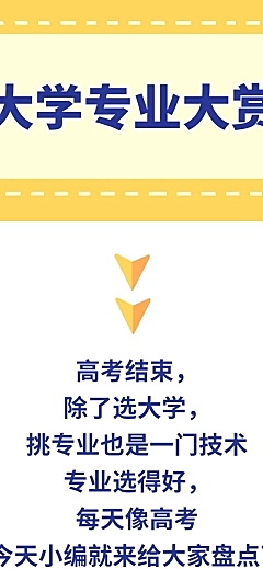 大学开学专业报考学生条漫长图
