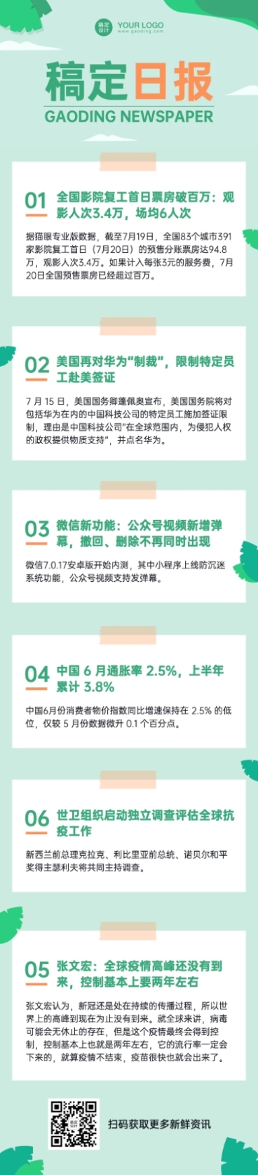 早报日报速报快讯快报晨读文章长图预览效果