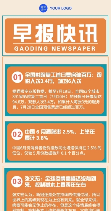 日报早报速报快报快讯新闻文章长图