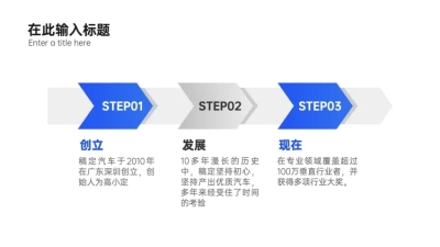 流程3项PPT内容页