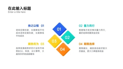 SWOT分析列表4项PPT内容页