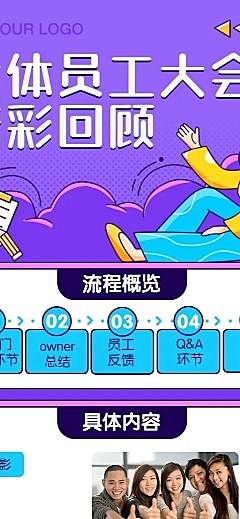 企业团建活动回顾总结长图