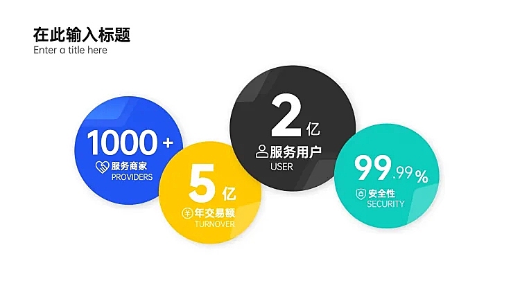 列表关键词4项PPT内容页