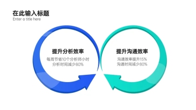 对比逻辑图表PPT内容页