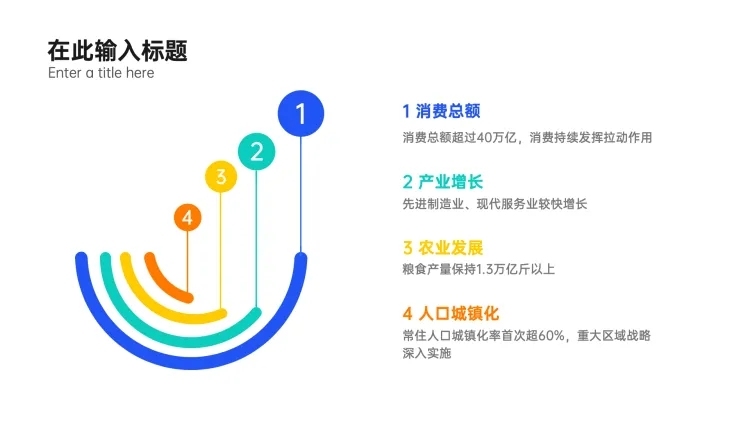 列表4项PPT内容页预览效果