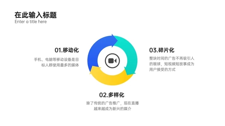 列表3项PPT内容页预览效果
