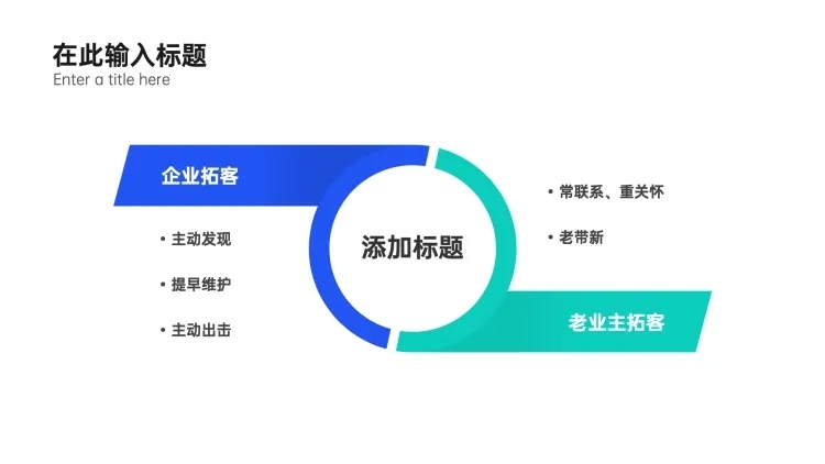 对比2项PPT内容页预览效果