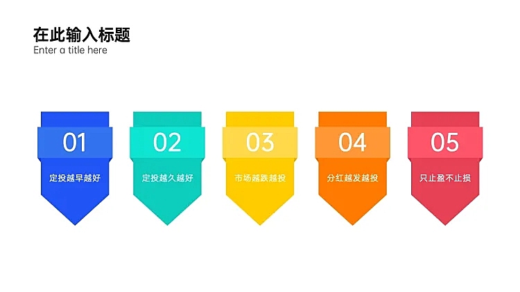 列表5项PPT内容页