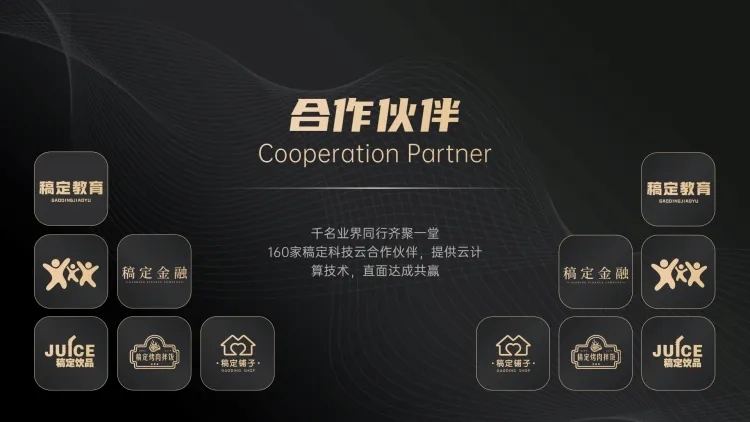 合作伙伴品牌logo墙多项PPT内容页预览效果
