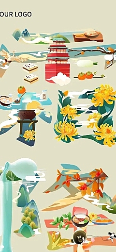 霜降节气科普插画文章长图