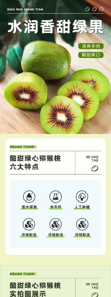 生鲜水果猕猴桃奇异果商品详情页