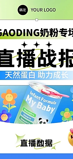 母婴微商直播销售战报业绩喜报文章长图新粗野主义