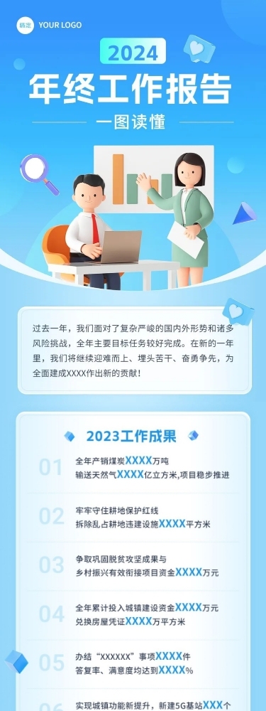 年终工作汇报一图读懂文章长图