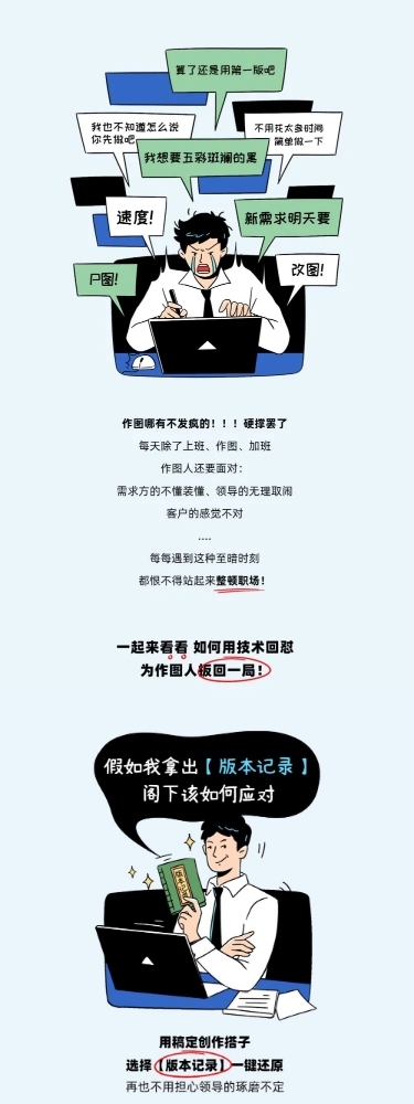 职场打工人趣味条漫套装