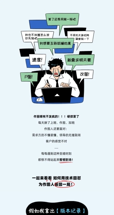职场打工人趣味条漫套装
