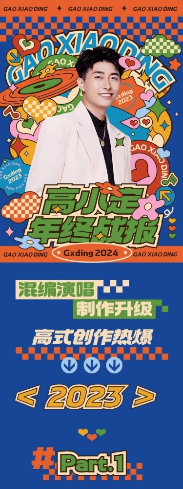 综艺风粉丝应援明星年终商务奖项总结长图