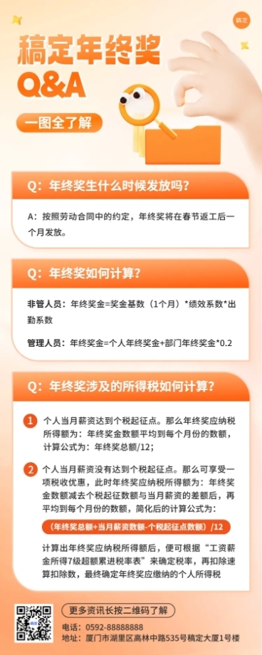 企业年终奖Q&A软3D风长图海报预览效果