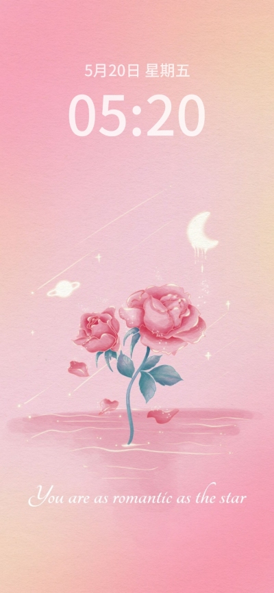 简约风妇女节玫瑰手机壁纸