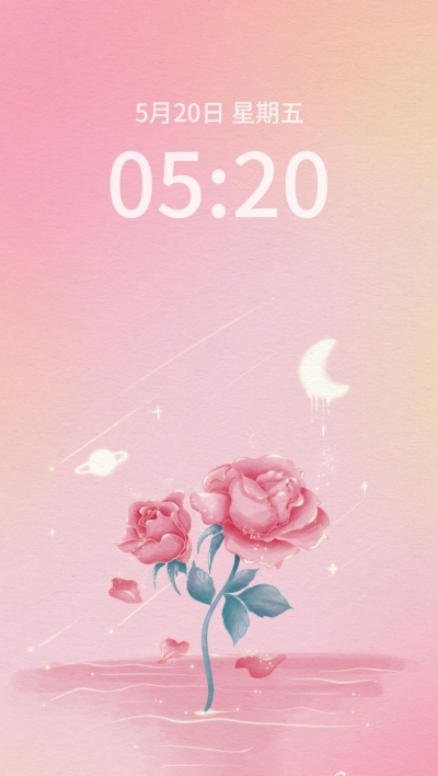 简约风妇女节玫瑰手机壁纸