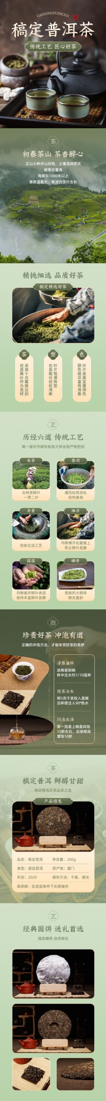 电商茶叶营销详情页预览效果