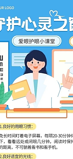 医疗保健知识科普长图海报