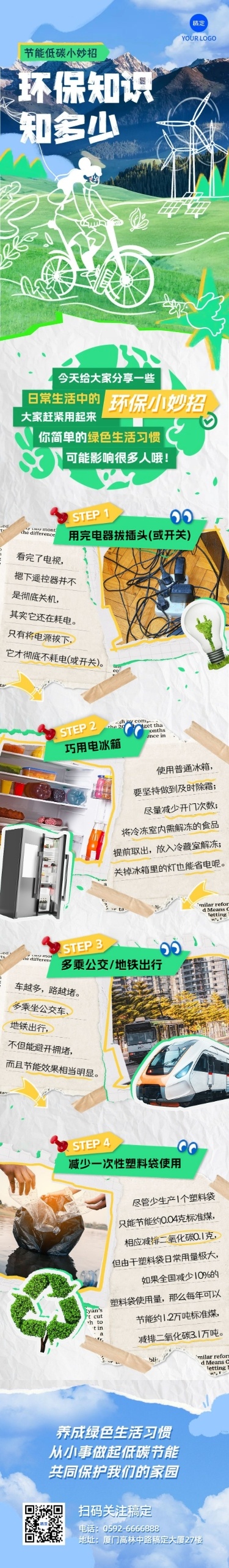 环保公益知识科普宣传文章长图