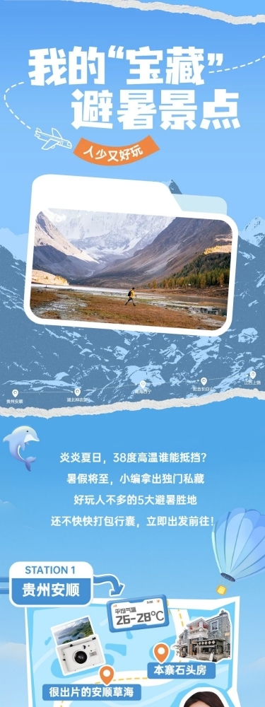 旅游出行宣传公众号推文长图