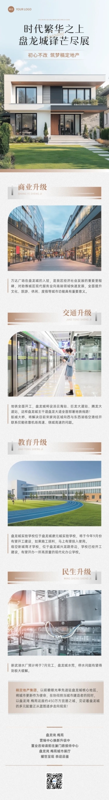 地产营销活动宣传实景排版多画布文章长图aigc预览效果