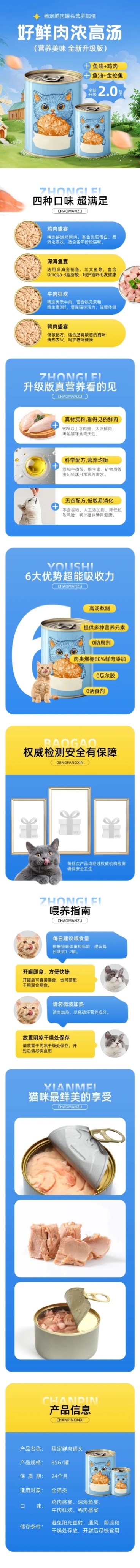 狗粮猫粮宠物用品商品详情页AIGC预览效果