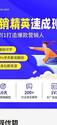 成人教育职场营销课程培训商品详情页