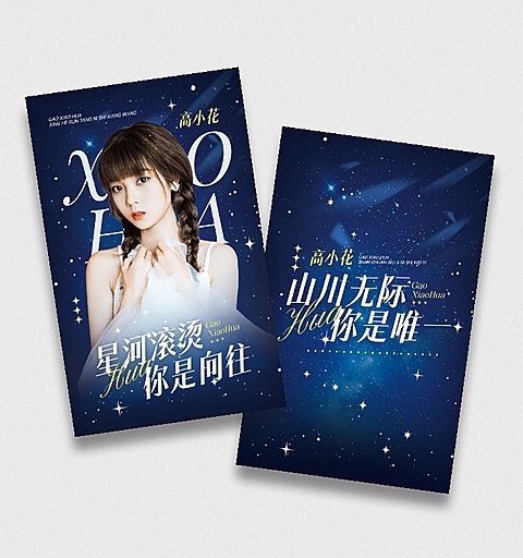 粉丝应援唯美感小卡aigc