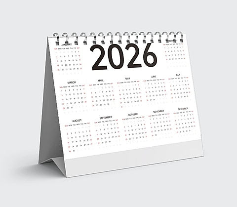 2026年日历台历月历表