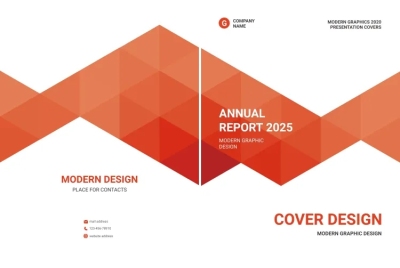 橙色商务企业宣传单