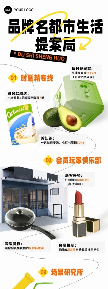 通用时尚简约多画布公众号文章长图aigc