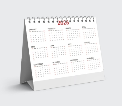 2026年日历台历月历表