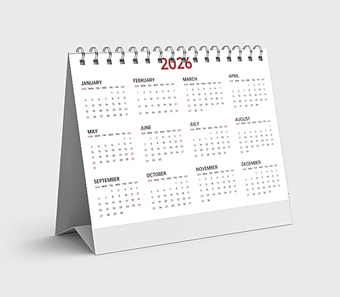 2026年日历台历月历表