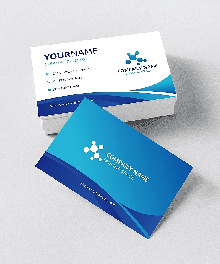 现代科技感商务宣传名片