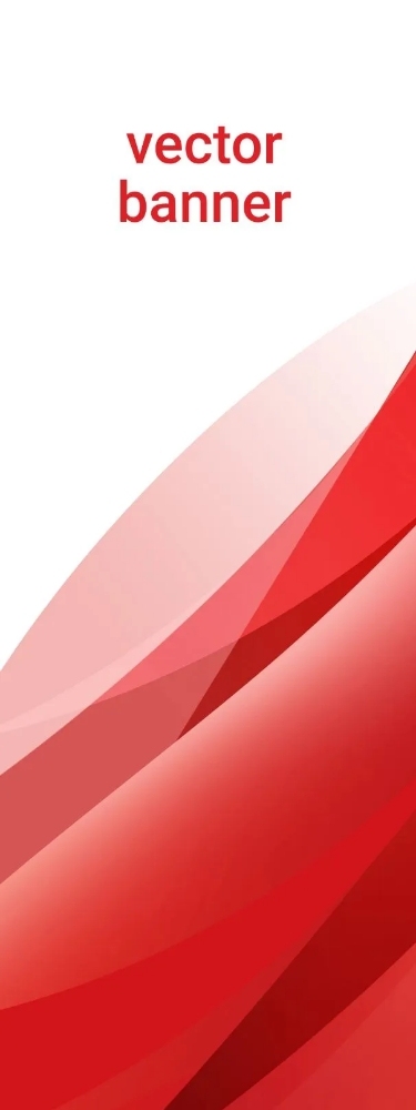 红色渐变竖版banner