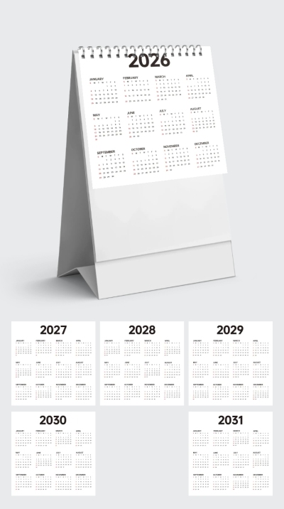2026年日历台历月历表