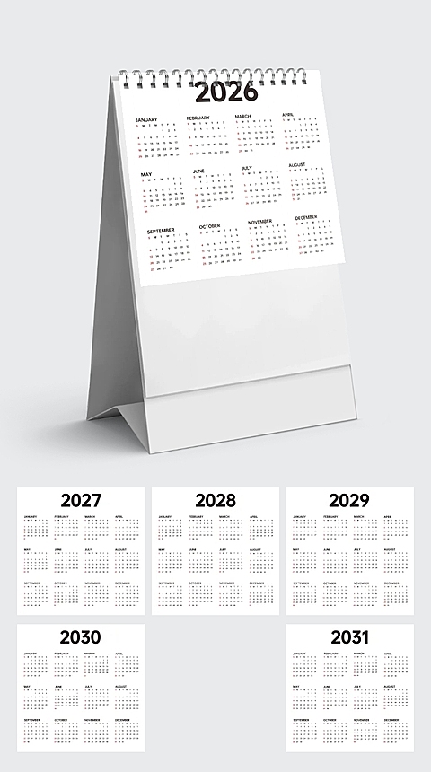 2026年日历台历月历表